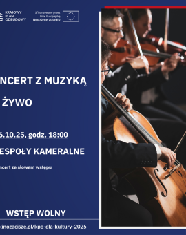 Koncert na żywo muzyki Wolfganga Amadeusza Mozarta: ZESPOŁY KAMERALNE